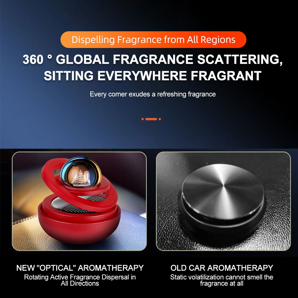 Hương Thơm Trang Trí Xe Hơi Sử Dụng Năng Lượng Mặt Trời Xoay Được