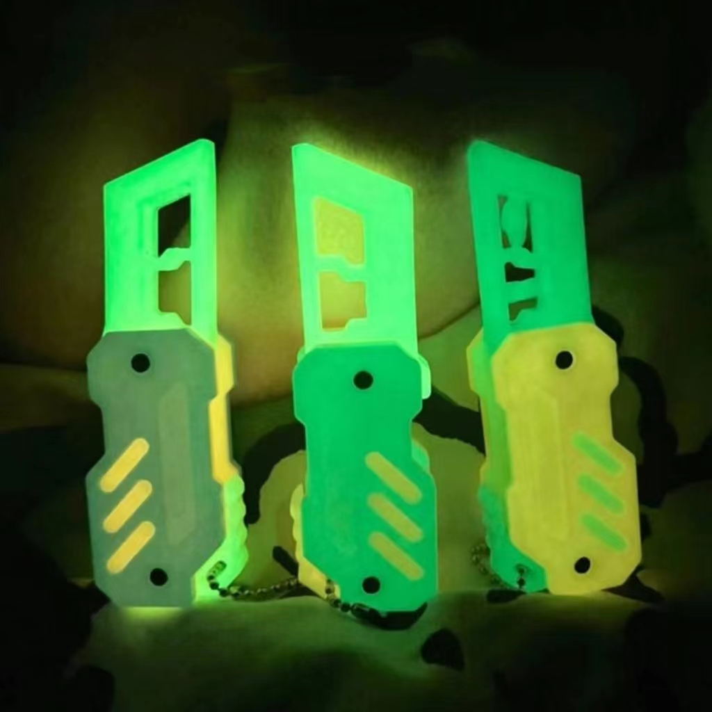 Phiên Bản Phát Sáng Phiên Bản Đồ Chơi 3d Hình Cà Rốt Dao Bướm Dao Ấn Tượng Làm Quà Giáng Sinh