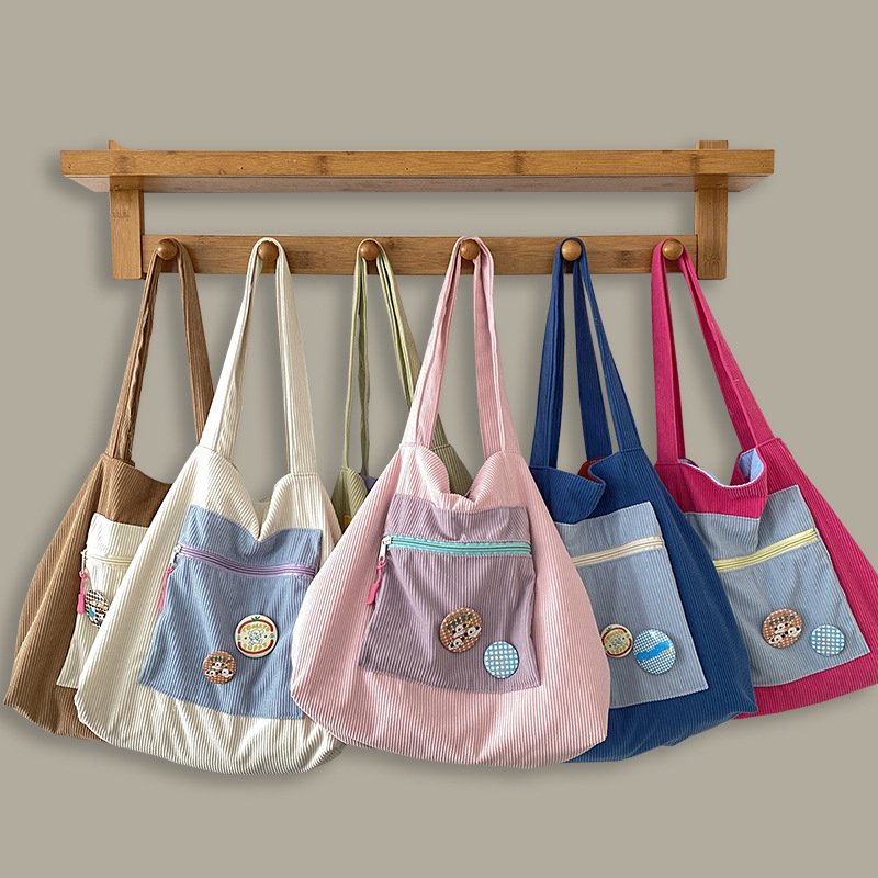 Túi Xách Đeo Vai Sức Chứa Lớn Bằng Giấy Mã Não Màu Thế Giới CYRUS CYR1016