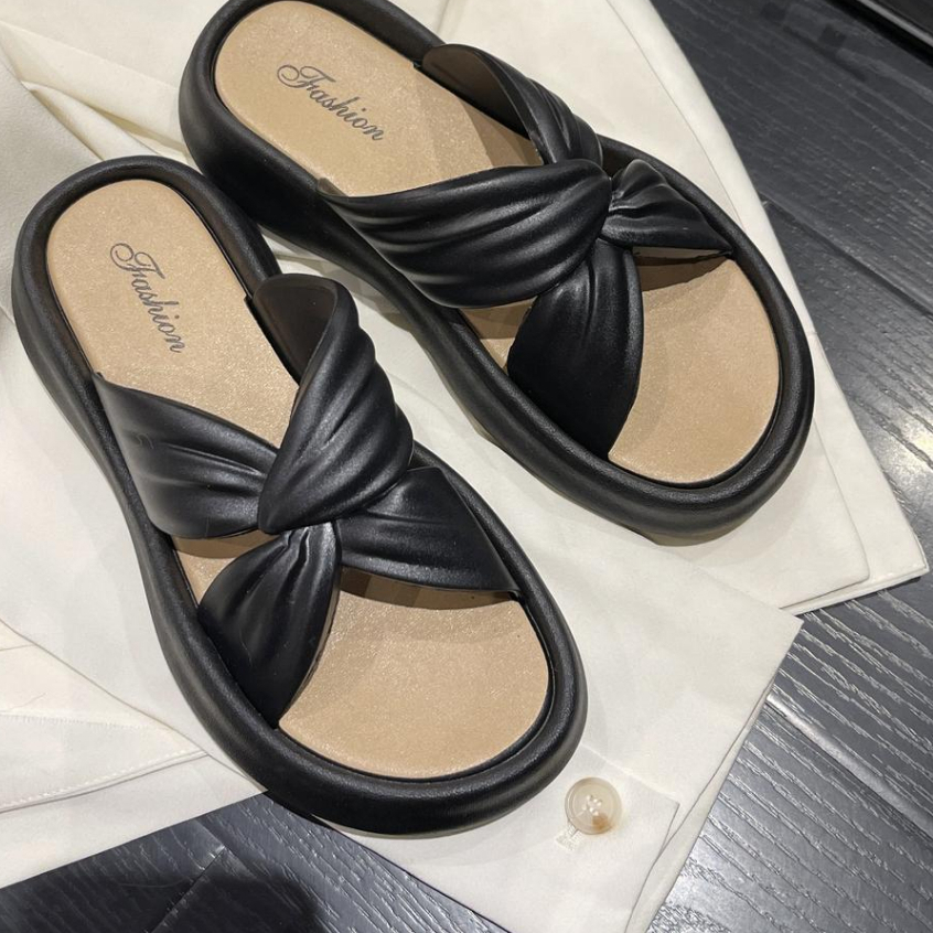 Dép bánh mì nam nữ,Sandals cho phụ nữ, ngang sandal nữ quai hậu học,Dép bánh mì nữ