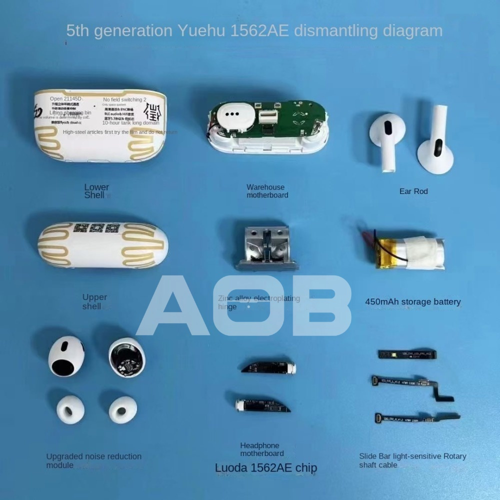 Tai Nghe Chống Ồn Airoha 1562AE Tiger Builder - 45DB Real ANC Khử Tiếng Ồn Cảm Biến Định Vị GPS Android