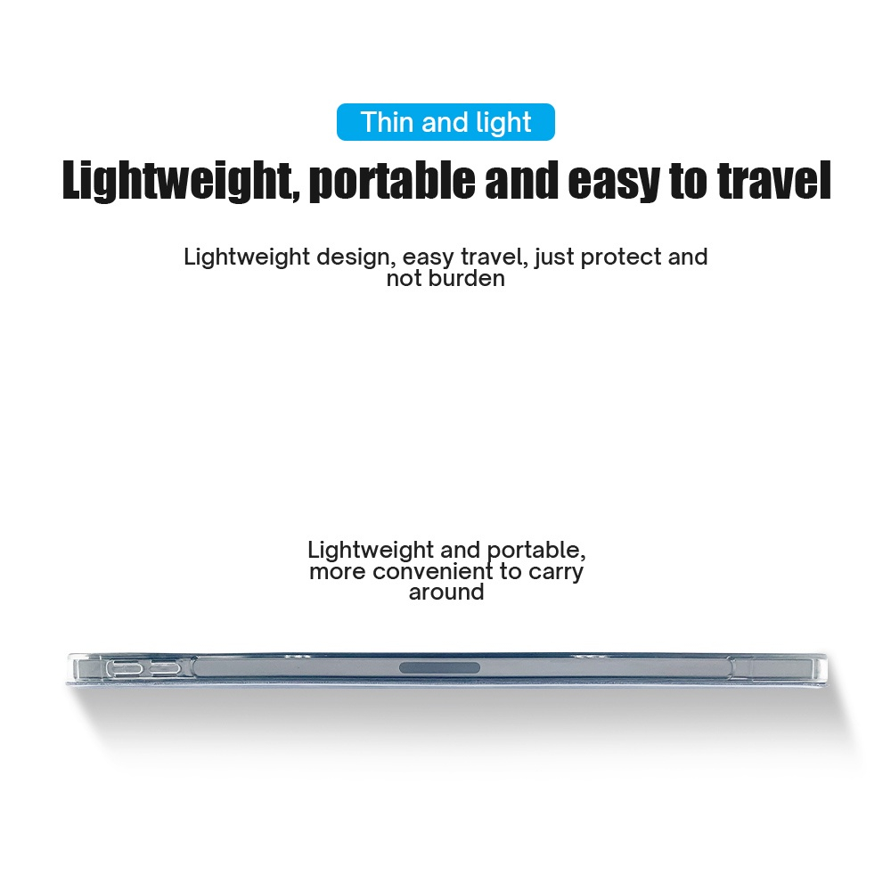 Bao Da PU YAQING Máy Tính Bảng Phối Acrylic Trong Suốt Cho 2022 iPad Air5 Air4 2020 Pro11 Pro12.9 2021 2018