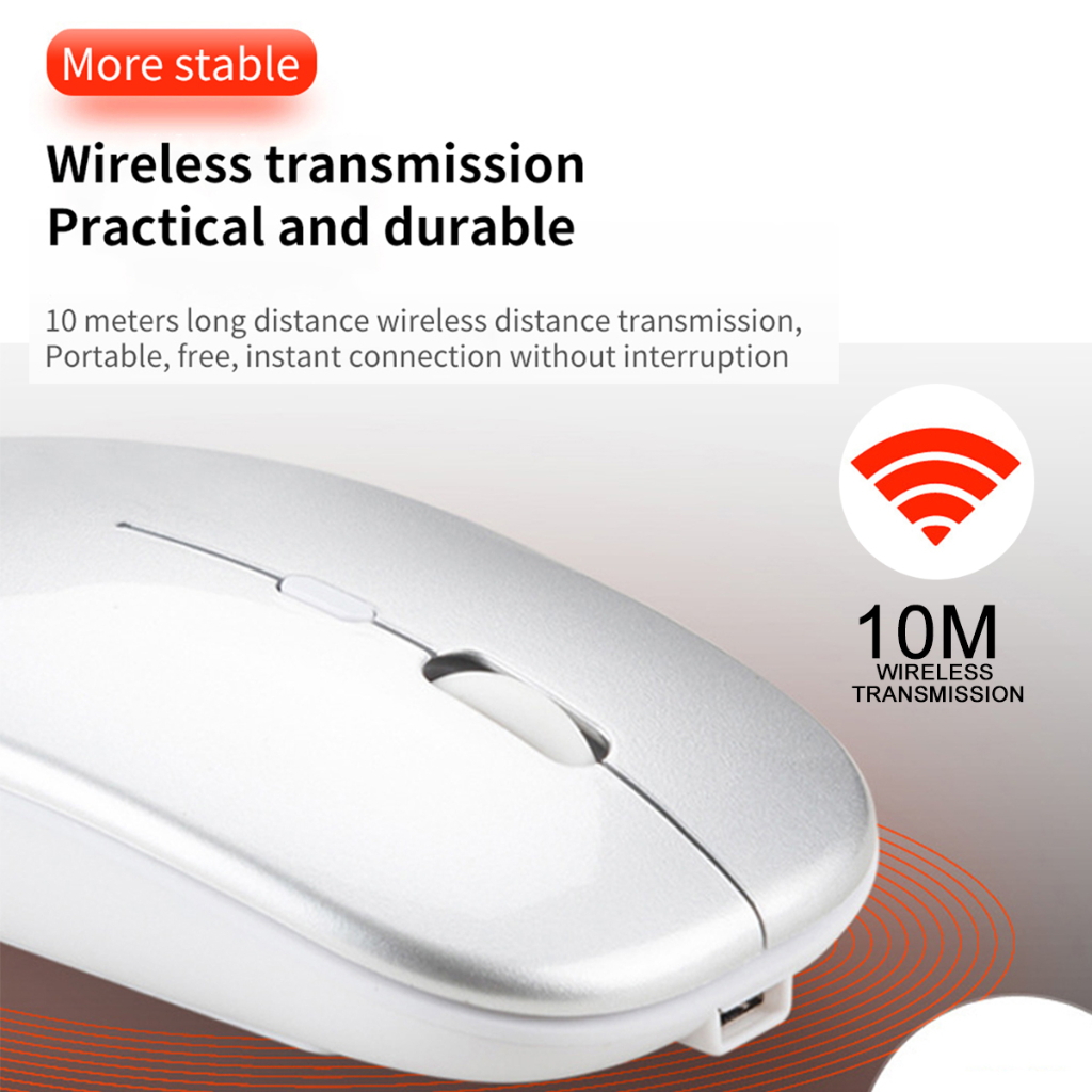 Chuột Không Dây YAQING 2.4GHz Wirerless + Bluetooth 5.0
