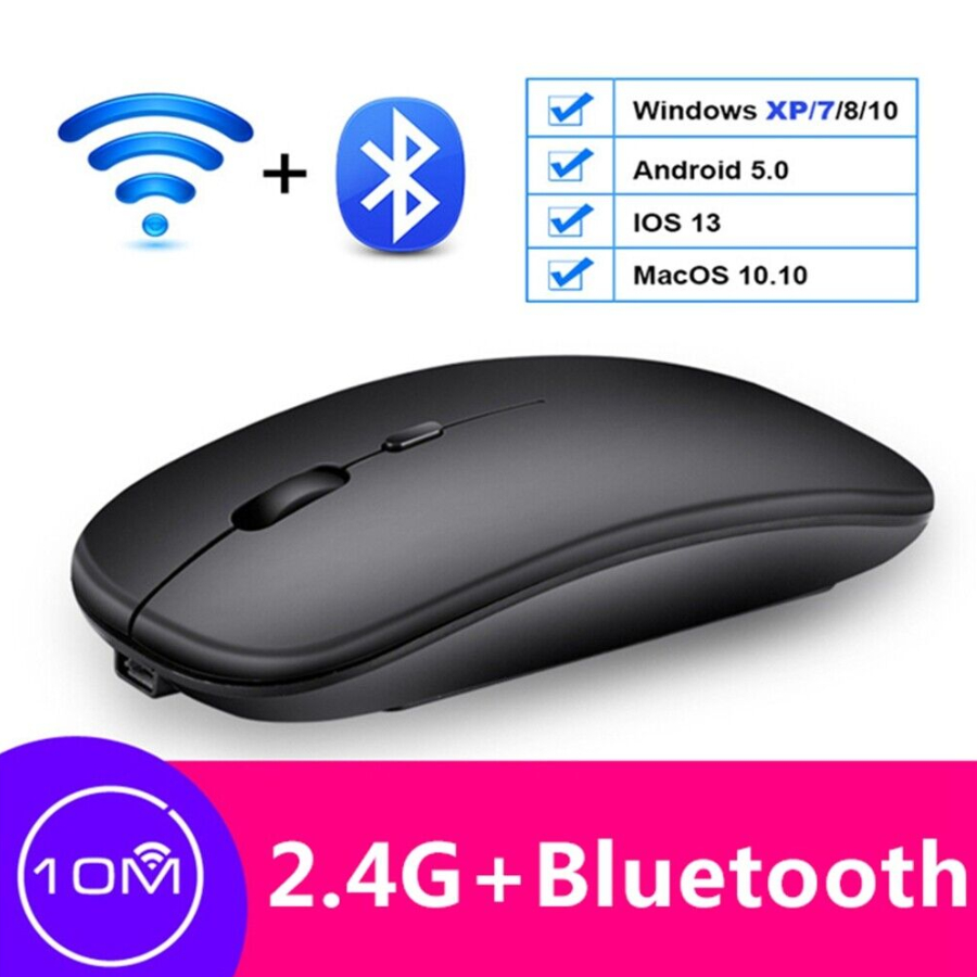 Chuột Không Dây YAQING 2.4GHz Wirerless + Bluetooth 5.0