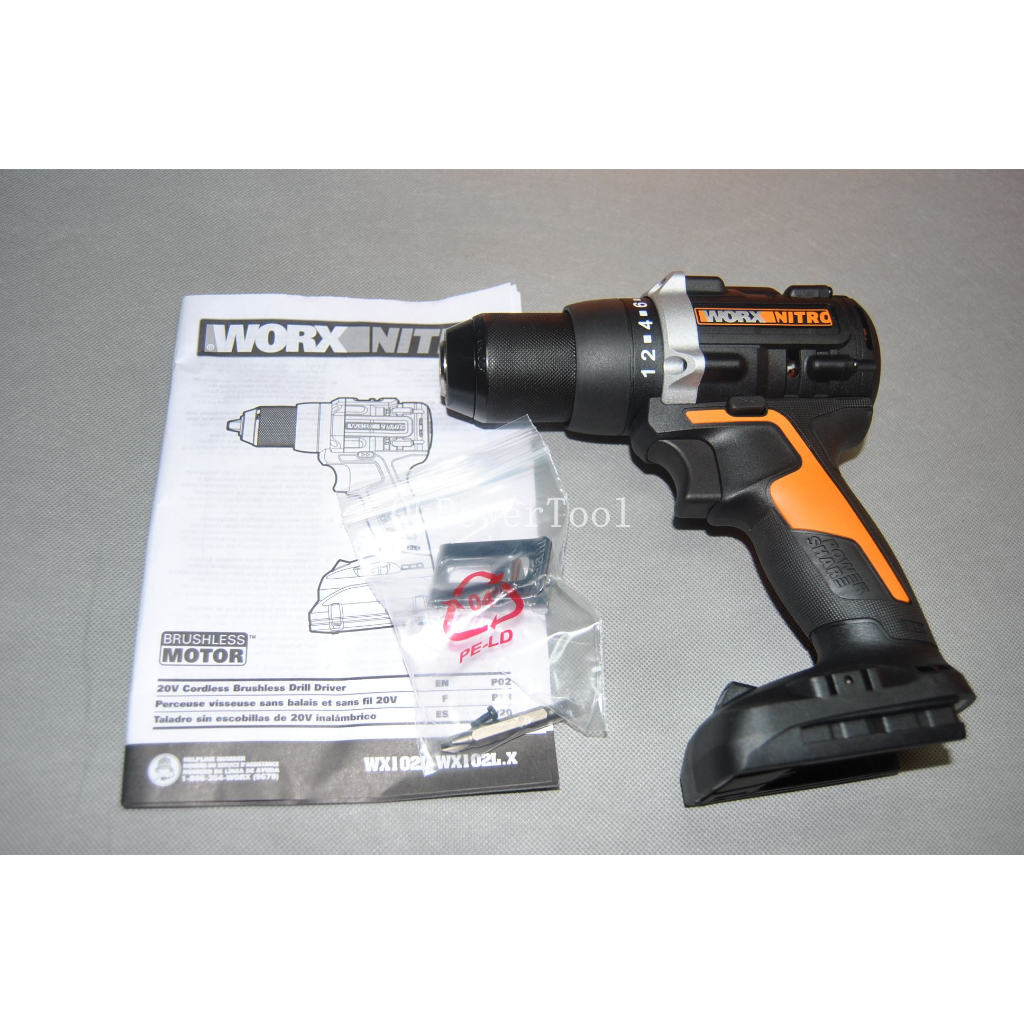 Worx Đầu Kẹp Mũi Khoan Điện Không Chổi Than 20v 13mm Phiên Bản us Bằng Kim Loại Không Cần Pin Và Sạc Chất Lượng Tốt