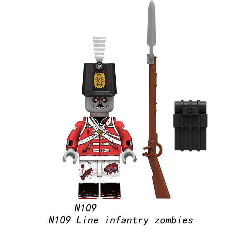 Bộ Đồ Chơi Lắp Ráp Mô Hình zombie n109-116