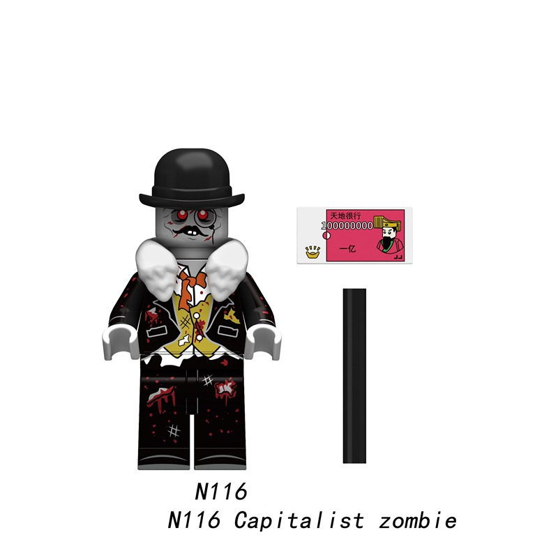 Bộ Đồ Chơi Lắp Ráp Mô Hình zombie n109-116