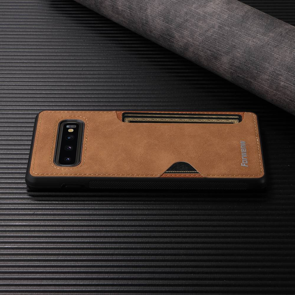 Pu Ốp Điện Thoại Da Viền tpu Dẻo Sang Trọng Chống Sốc Cho samsung galaxy s8 s9 s10 plus s10e