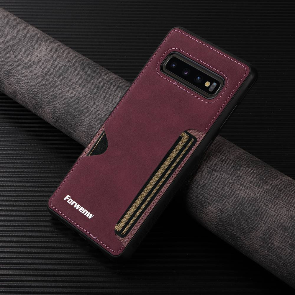 Pu Ốp Điện Thoại Da Viền tpu Dẻo Sang Trọng Chống Sốc Cho samsung galaxy s8 s9 s10 plus s10e