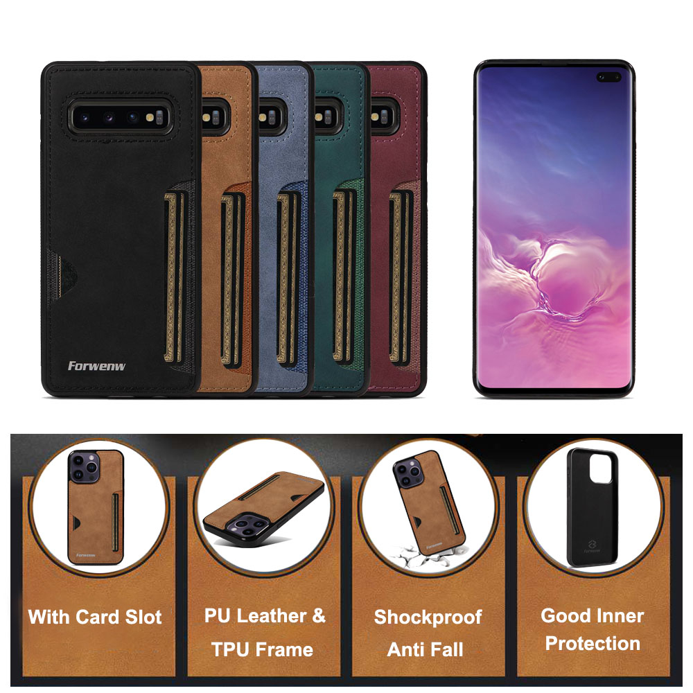 Pu Ốp Điện Thoại Da Viền tpu Dẻo Sang Trọng Chống Sốc Cho samsung galaxy s8 s9 s10 plus s10e
