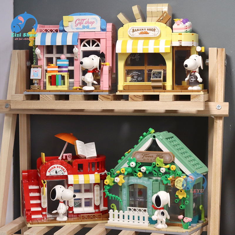 Bộ Đồ Chơi Lắp Ráp Mô Hình Nhà Snoopy Cho Bé