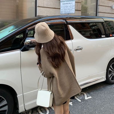 Xiaozhainv Áo Khoác cardigan Dệt Kim Tay Dài Dáng Rộng Phong Cách Hàn Quốc Thời Trang Cho Nữ