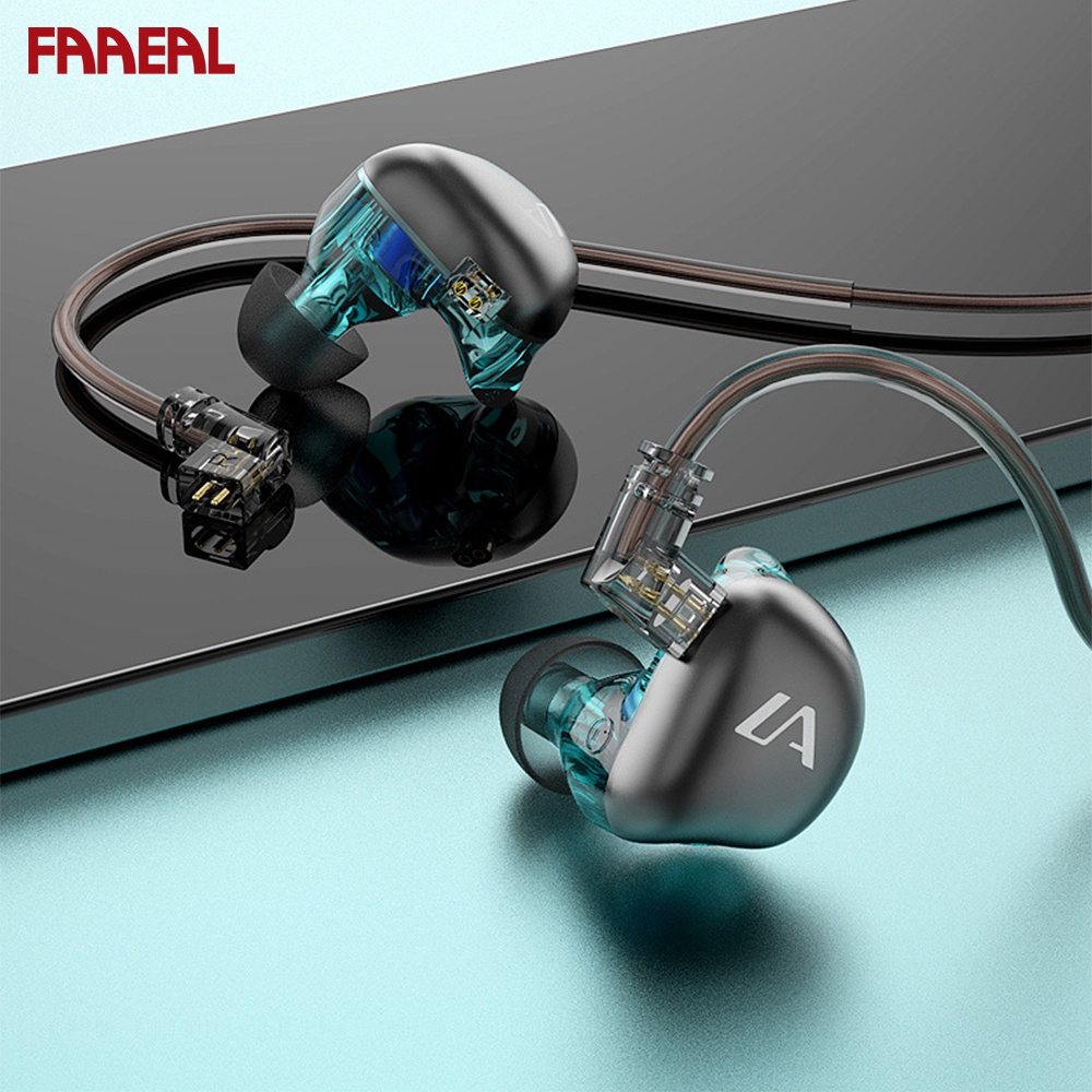 Tai nghe nhét tai FAAEAL LE3 giảm tiếng ồn 1DD có nam châm thích hợp cho điện thoại / MP3