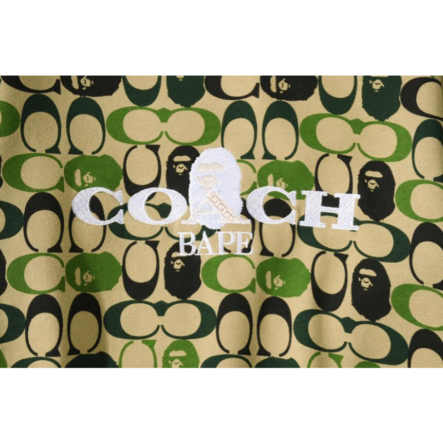 Bape Áo hoodie cotton Cổ Tròn In Họa Tiết Thời Trang Cho Nam Nữ