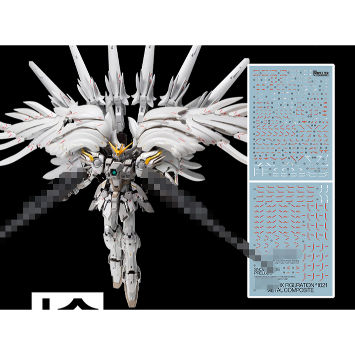 1010 MG XXXG-00YSW Snow White Wing FIX Water Slide Decal 1010MG039