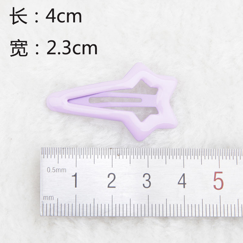 🍄Y2k Kẹp Tóc Ngôi Sao Năm Cánh Bằng Kim Loại Màu Bạc Mát Mẻ Dễ Phối Đồ Dành Cho Bạn Gái