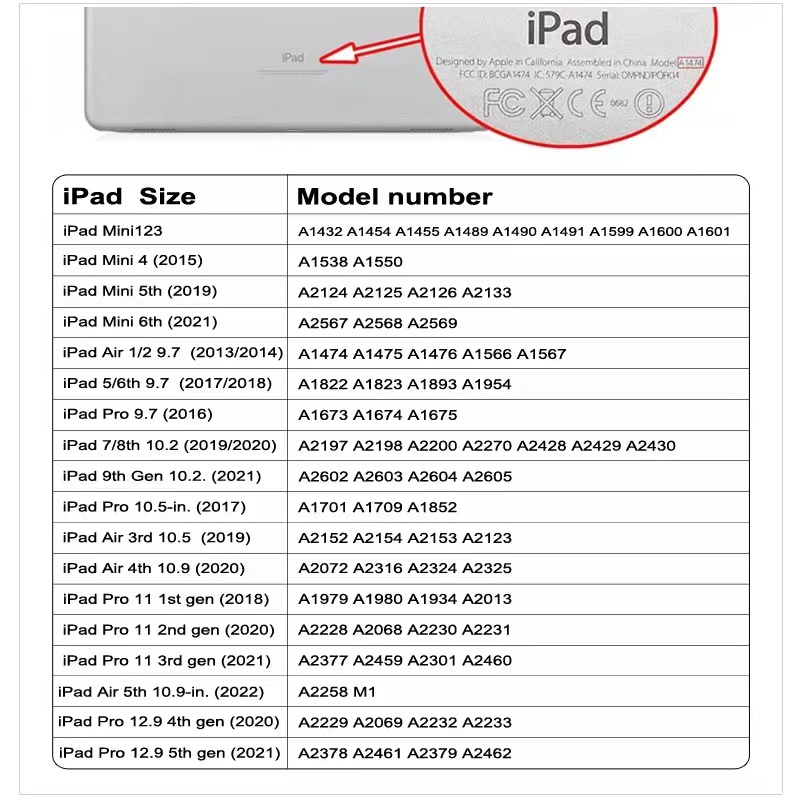 Bao Da Máy Tính Bảng Chống Sốc Có Ngăn Đựng Bút Chì Cho ipad 2021 8th / 9th / 10th 2022 pro11 air5 / 4 / 3 mini6 5 4