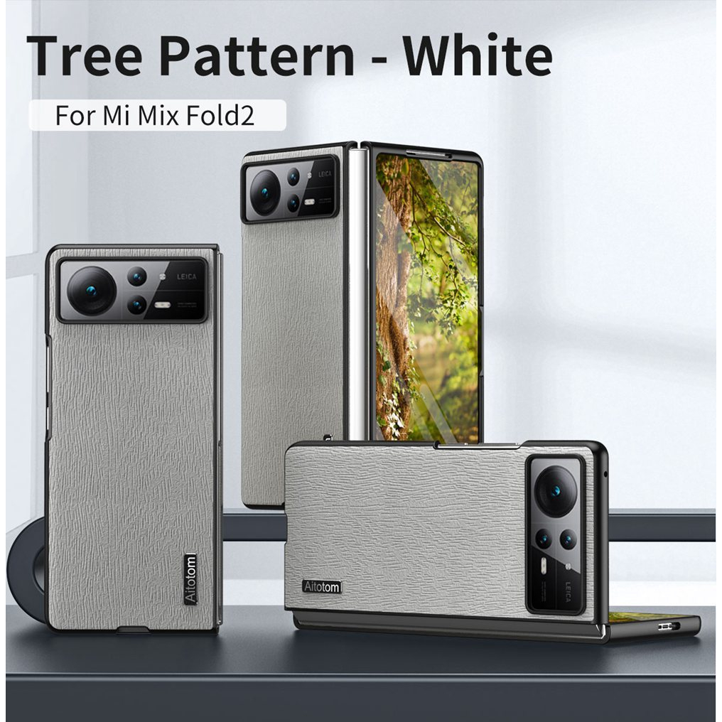 Mềm Bao Da Điện Thoại pu Trơn Màu Cho xiaomi mix fold 2 3 fold 2 fold 3