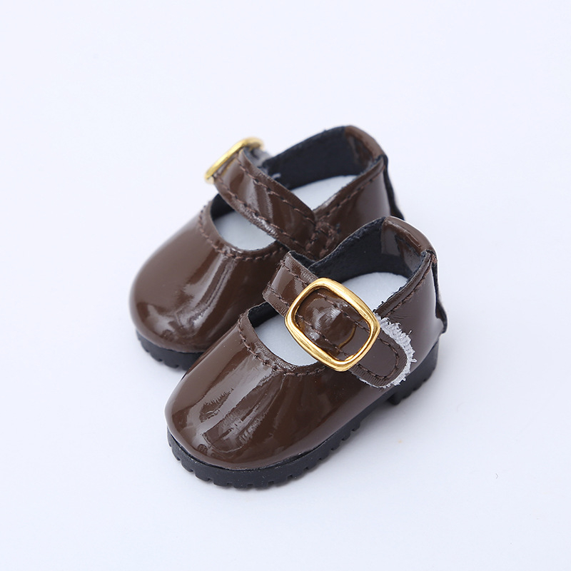 Mới Đôi Giày Da pu 28cm Đáng Yêu Cho Búp Bê Tỉ Lệ 1 / 6