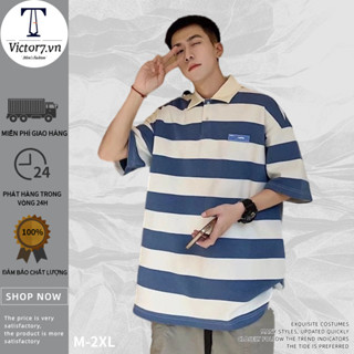 Áo polo Ngắn Tay Họa Tiết Sọc Ngang Thời Trang Dành Cho Nam Áo Thun Nam  Thun Nam  Ao Thun Áo Thun Tay Lỡ  ThờI Trang Nam Áo Polo From RộNg T Shirt Unisex  Bigsize Áo Thun Nam Tay Ngắn Áo PhôNg Nữ Áo Cặp Simple Áo Sơ Mi Tay Ngắn Nam