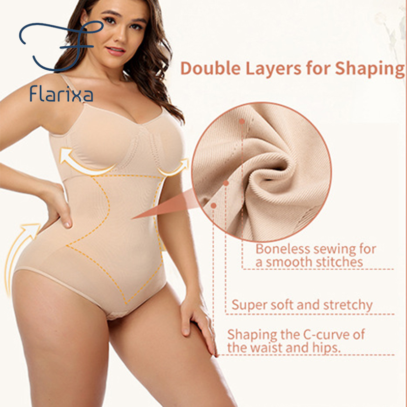 Flarixa Áo Lót Định Hình Cơ Thể Không Đường May Size s-3xl