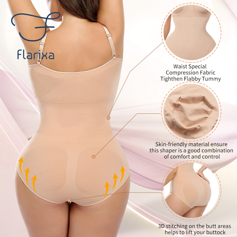 Flarixa Áo Lót Định Hình Cơ Thể Không Đường May Size s-3xl