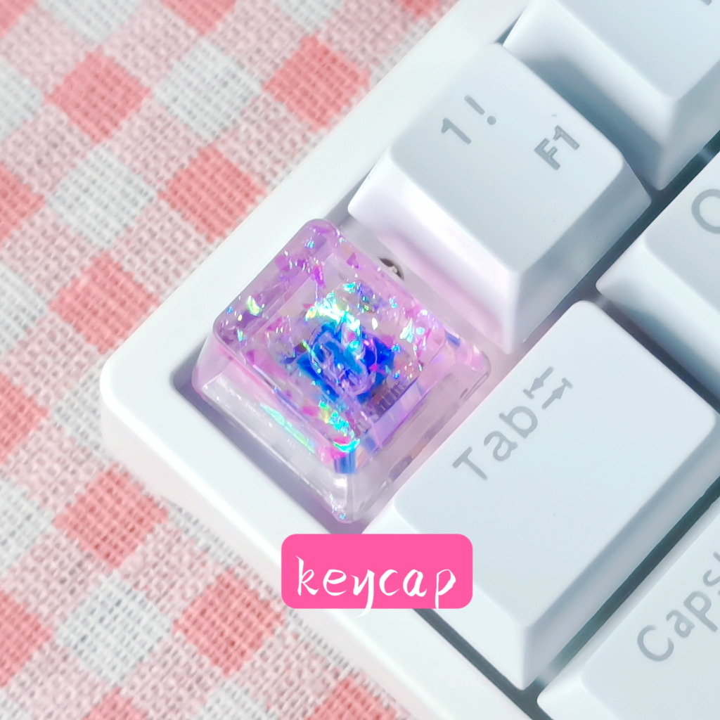 Nút Bàn Phím Cơ Bằng Resin Có Đèn Nền Họa Tiết Dễ Thương