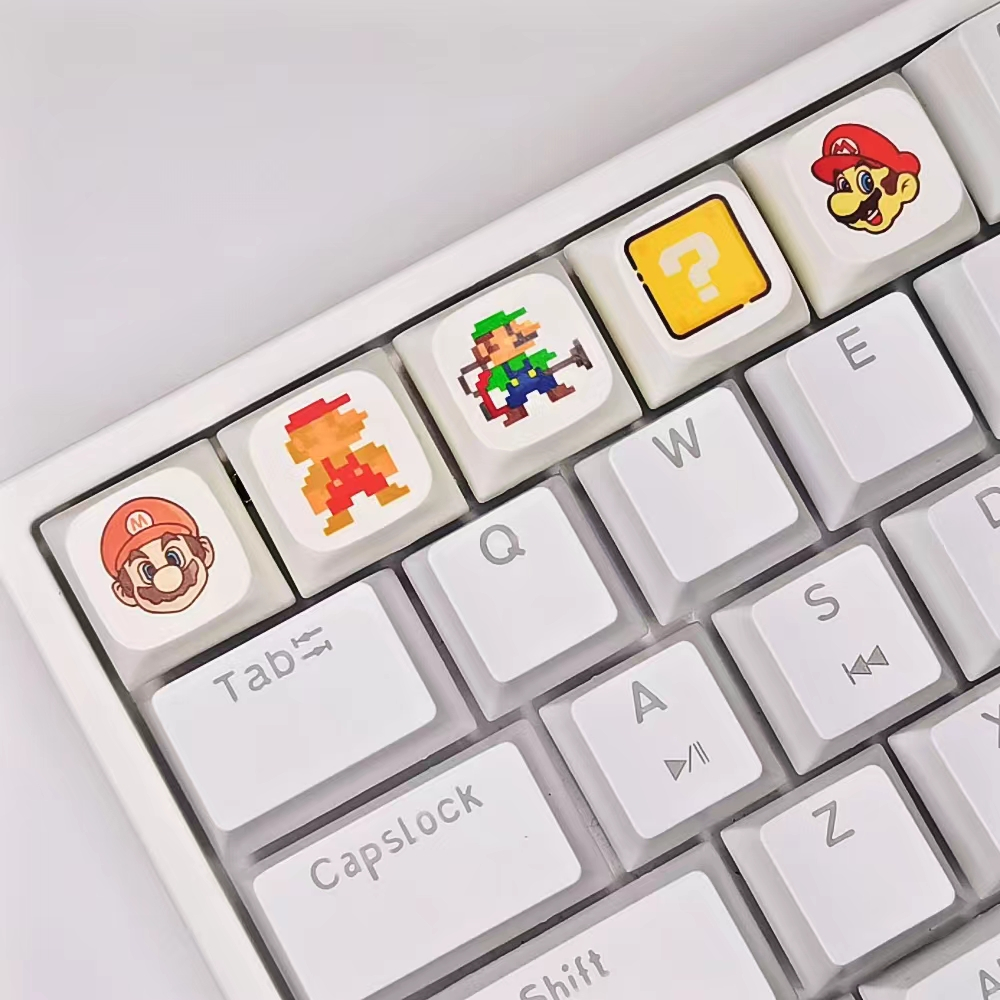 Bộ 5 Bàn Phím Cơ game mario pixel