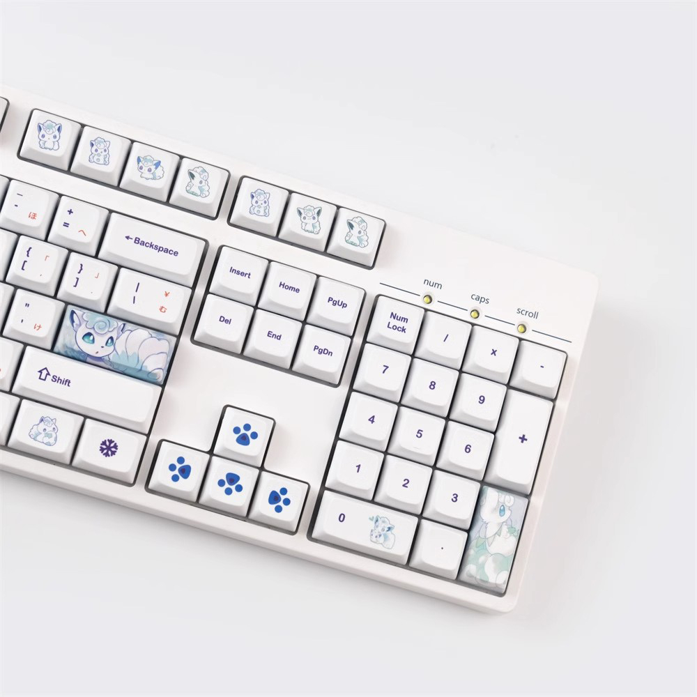Nắp Đậy Phím Nhuộm arora six-tail Chất Liệu pbt 142 Phím Phù Hợp Cho Bàn Phím Cơ 61 / 68 / 71 / 84 / 87 / 96 / 104