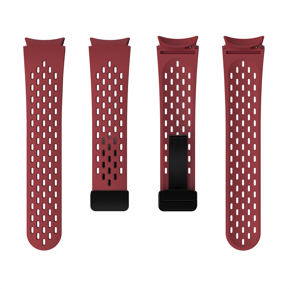 Dây đeo silicon Vòng đeo tay thoáng khí cho Galaxy Watch 6 5 Pro 4 44mm 40mm 45mm Classic 42mm 47mm 46mm 43mm