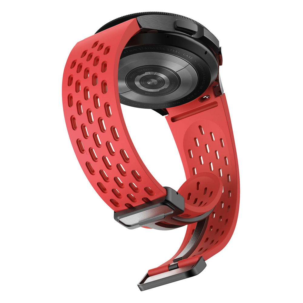 Dây đeo silicon Vòng đeo tay thoáng khí cho Galaxy Watch 6 5 Pro 4 44mm 40mm 45mm Classic 42mm 47mm 46mm 43mm