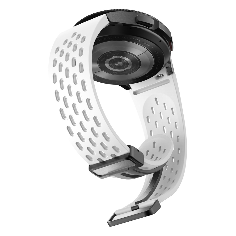 Dây đeo silicon Vòng đeo tay thoáng khí cho Galaxy Watch 6 5 Pro 4 44mm 40mm 45mm Classic 42mm 47mm 46mm 43mm