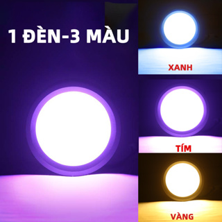CANMEIJIA LED Đèn âm trần 3 màu trong một Đèn Led Downlight 3w 5w 10w 15w