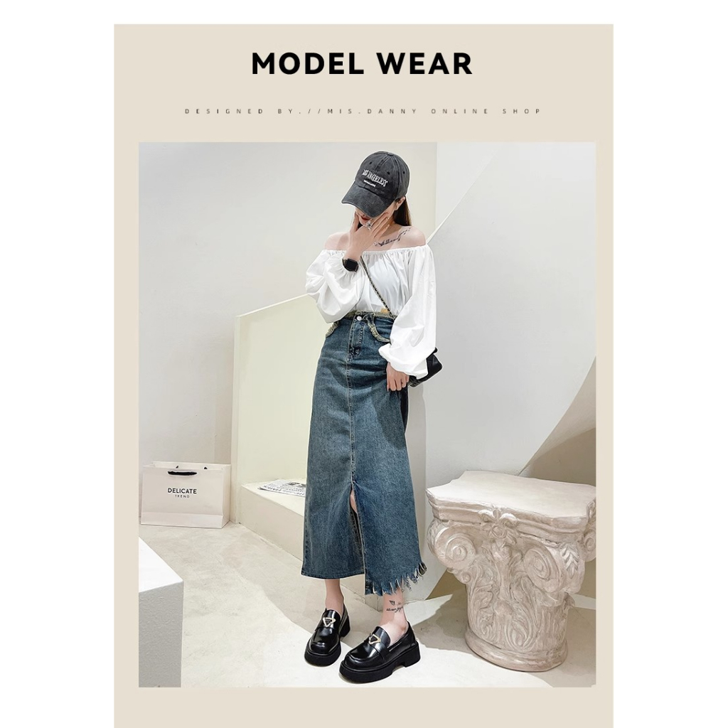 Đen Giày Lười Da Đế Dày Phong Cách Anh Quốc Thời Trang 2023 Cho Nữ