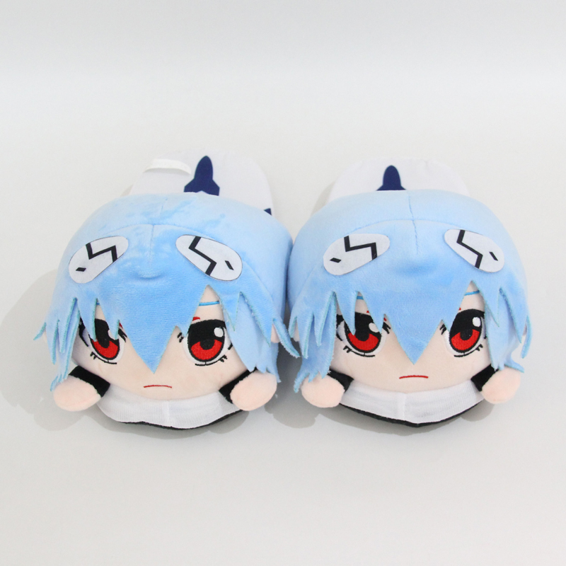 Dép Bông Đi Trong Nhà Hình Hoạt Hình Nhật Bản neon genesis Evaangelion eva ayanami rei 28cm Cho Nam Nữ