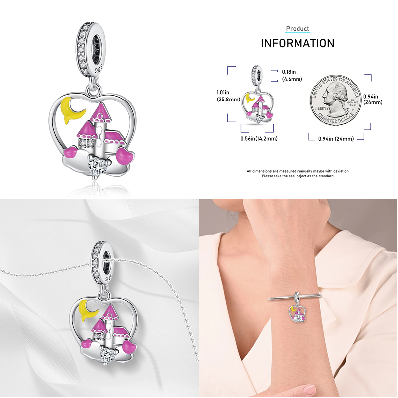 Hộp Đựng Trang Sức / Son Môi / Vòng Tay Bằng Bạc sterling 925 Mẫu Mới 2023 Hình Giày Cao Gót Tùy Chỉnh Chính Hãng Cho Nữ