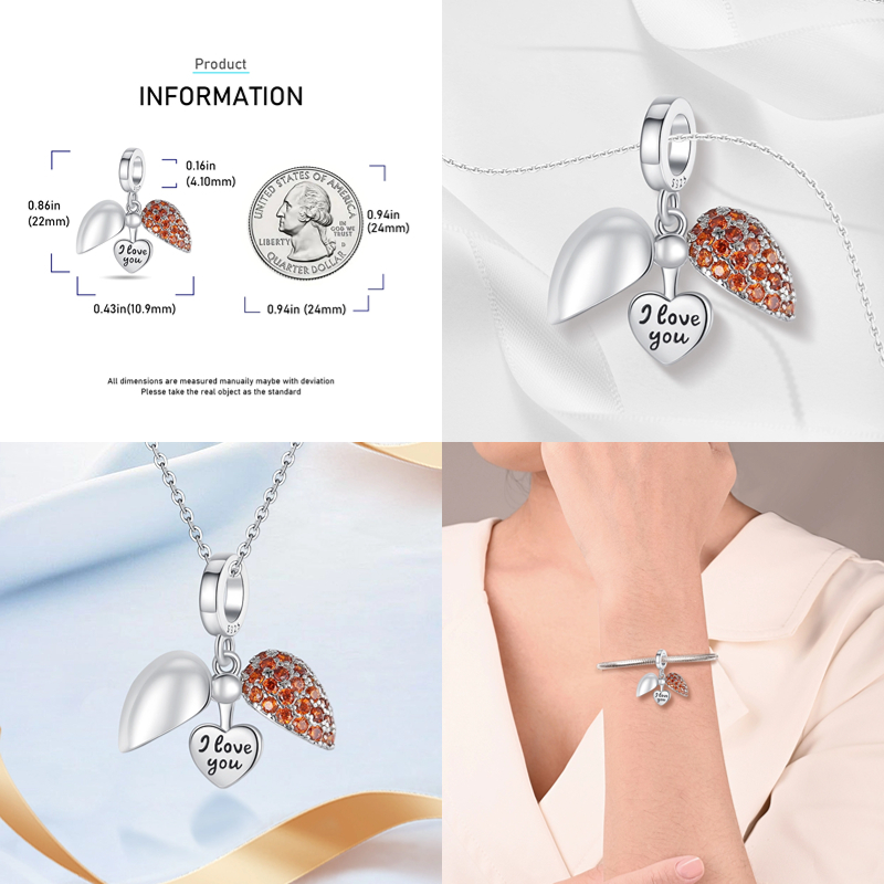 Hộp Đựng Trang Sức / Son Môi / Vòng Tay Bằng Bạc sterling 925 Mẫu Mới 2023 Hình Giày Cao Gót Tùy Chỉnh Chính Hãng Cho Nữ