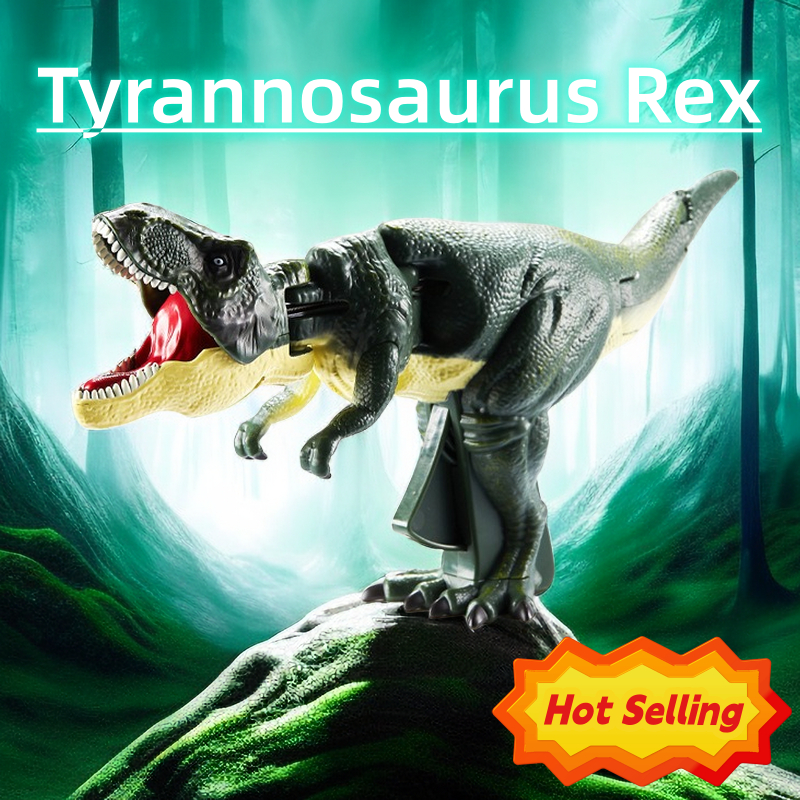 🦖Khủng long lắc đầu, Tiếng gầm chạy bằng pin, Mô phỏng kỷ Jura Tyrannosaurus Rex, Tương tác giữa cha mẹ và con cái