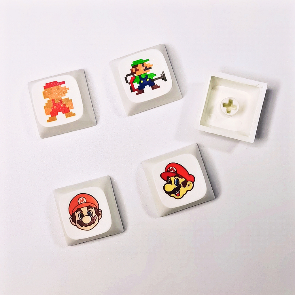 Bộ 5 Bàn Phím Cơ game mario pixel