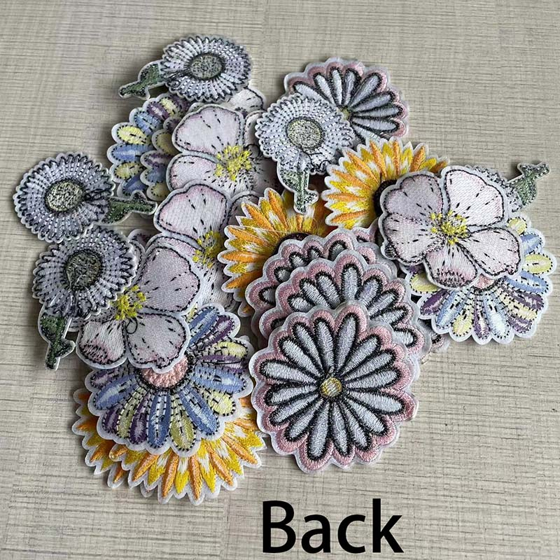 Miếng Dán Ủi Quần Áo Thêu Hình Hoa Hướng Dương diy