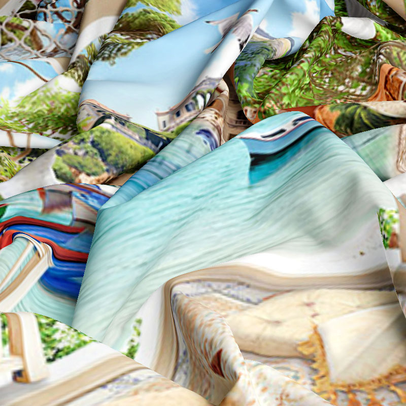 Thảm Treo Tường Trang Trí Hình Phong Cảnh Biển