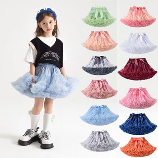 Chân váy xòe nhiều lớp phối ren cho bé gái