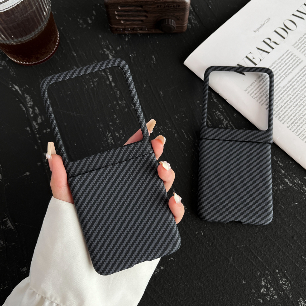 Ốp Điện Thoại Sợi carbon Siêu Mỏng Bảo Vệ Toàn Diện Cho motorola moto razr 40 ultra