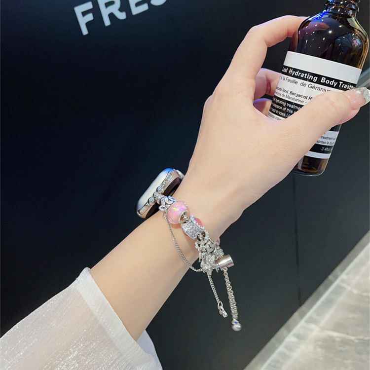 Pandora Dây Xích Kim Loại Đeo Đồng Hồ iwatch series 9 8 7 6 se 5 4 3 2 1 49mm 45mm 44mm 41mm 40mm 38mm 42mm