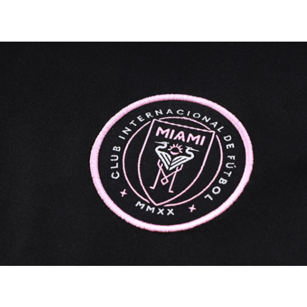 Áo Khoác Bóng Đá Tay Dài Nửazip Màu Đen Cỡ 23-24 miami