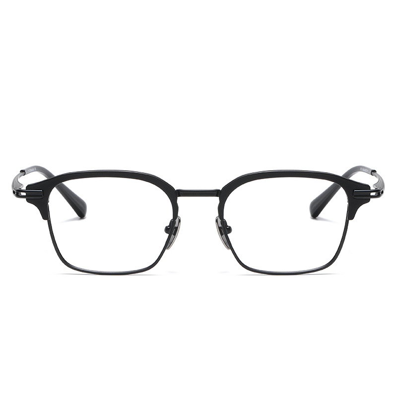 Mắt Kính Gọng Lớn Bằng Titan 1500 Phong Cách Retro Dành Cho Nam DTX142