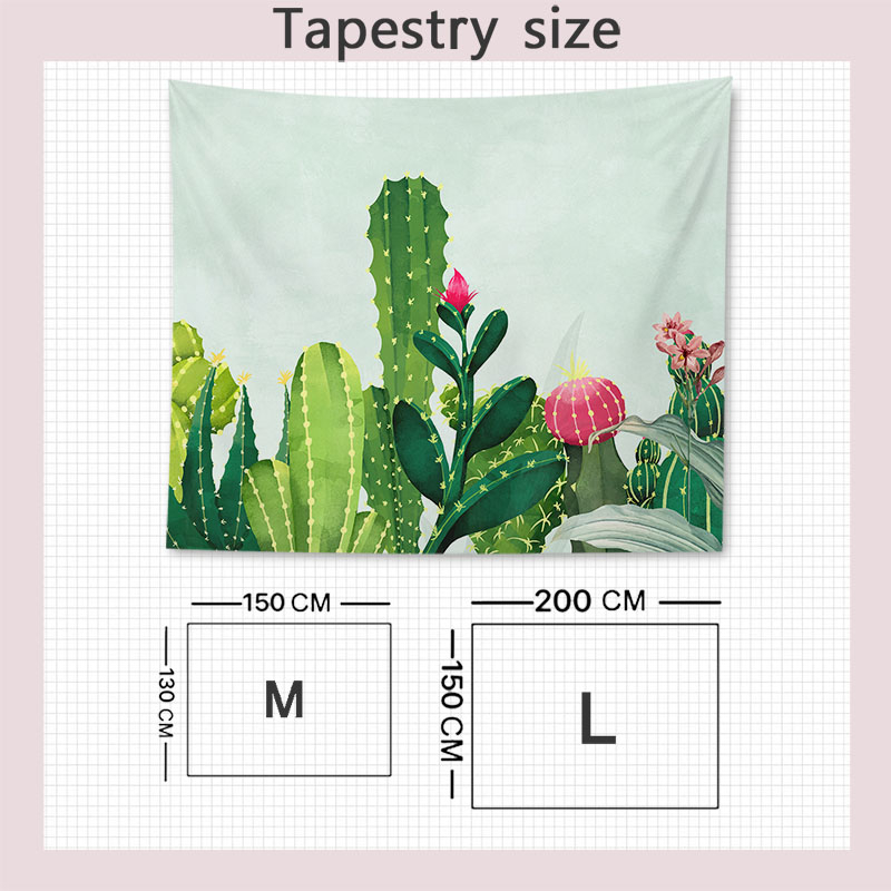 Thảm Treo Tường Họa Tiết Cây Xanh Trang Trí Nội Thất