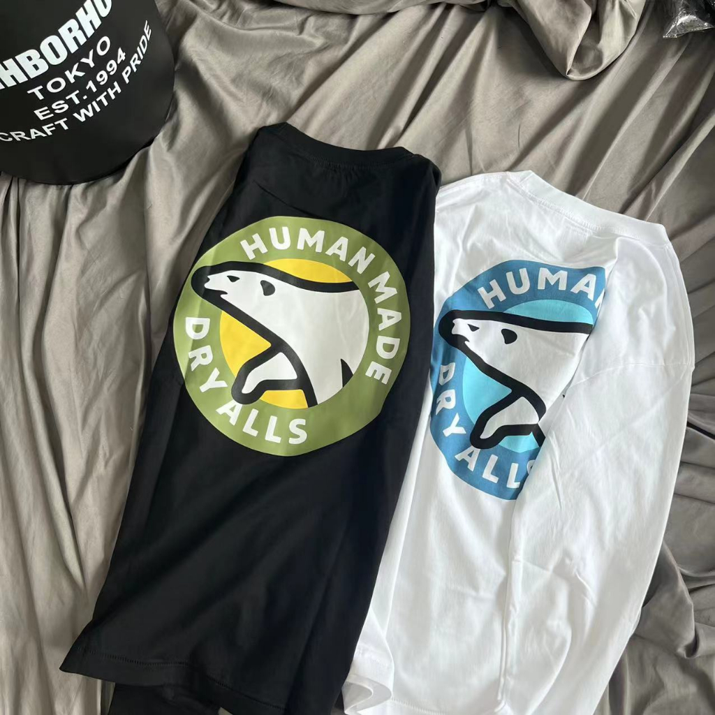 Áo Thun Tay Dài Dáng Rộng In Hình Gấu Bắc Cực Phong Cách Mới Cho Cặp Đôi