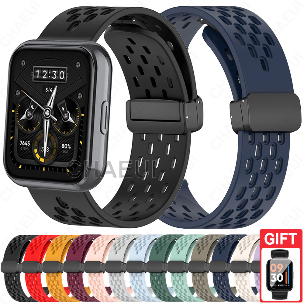 Silicone Dây Đeo Silicon Thoáng Khí Thay Thế Cho Đồng Hồ Thông Minh Realme Watch 3 / 3 Pro / 2 / 2 Pro / S