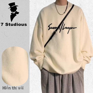 【M-3XL Áo Sweater nam cổ tròn màu trơn tay  dài dáng rộng thời trang mới thu đông mềm mịn cực ấm kiểu dáng phong cách Hàn Quốc cho nam và nữ